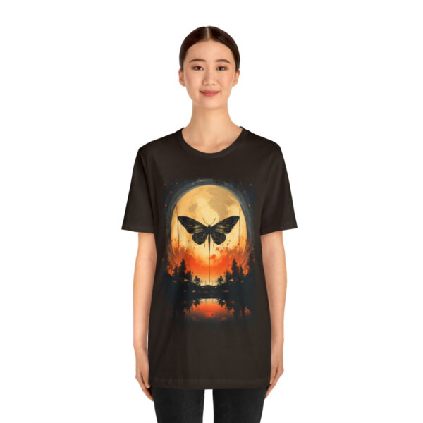 Lunar Moth Harmony Graphic T-shirt Unisex Jersey Short Sleeve Tee | 39583 2