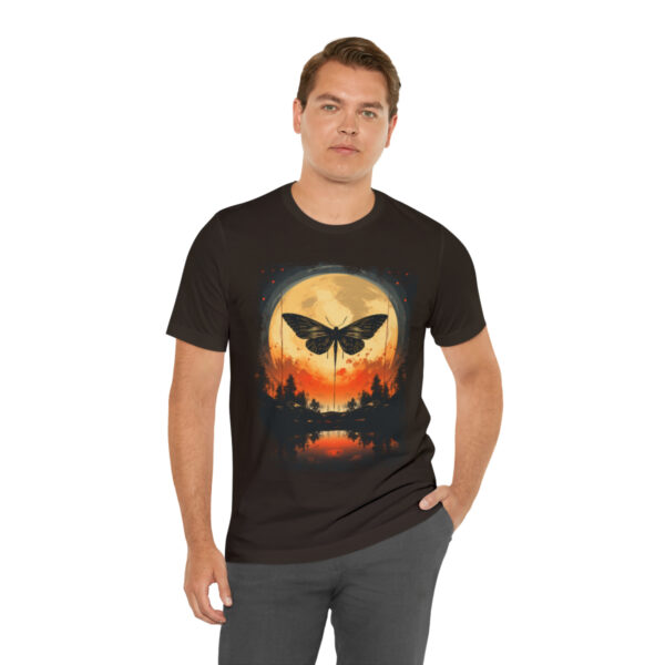 Lunar Moth Harmony Graphic T-shirt Unisex Jersey Short Sleeve Tee | 39583 5