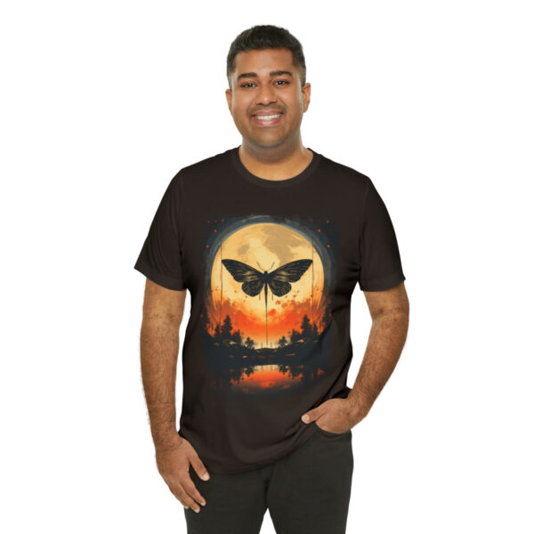 Lunar Moth Harmony Graphic T-shirt Unisex Jersey Short Sleeve Tee | 39583 7
