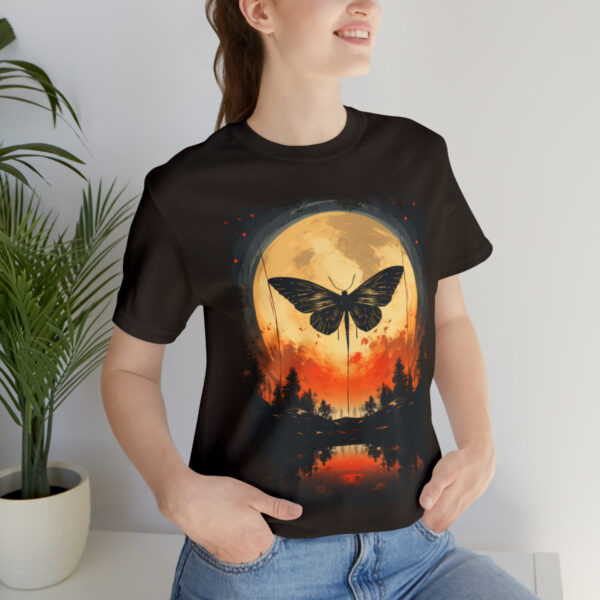 Lunar Moth Harmony Graphic T-shirt Unisex Jersey Short Sleeve Tee | 39583 8