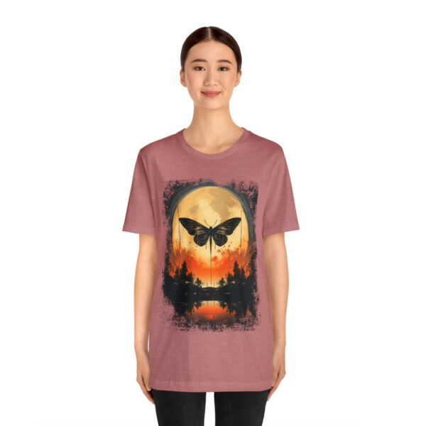 Lunar Moth Harmony Graphic T-shirt Unisex Jersey Short Sleeve Tee | 61823 2