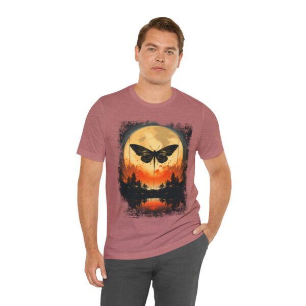 Lunar Moth Harmony Graphic T-shirt Unisex Jersey Short Sleeve Tee | 61823 5