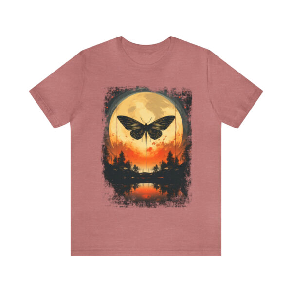 Lunar Moth Harmony Graphic T-shirt Unisex Jersey Short Sleeve Tee | 61823