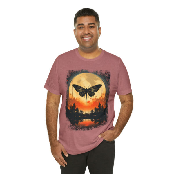 Lunar Moth Harmony Graphic T-shirt Unisex Jersey Short Sleeve Tee | 61823 7