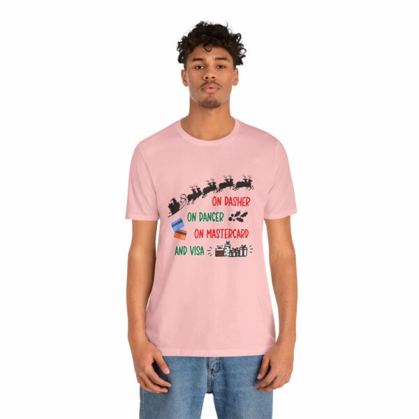 On Dasher On Dancer On Master Card and Visa - Funny Christmas Holiday Shirt | 11576116323357241343 2048 4