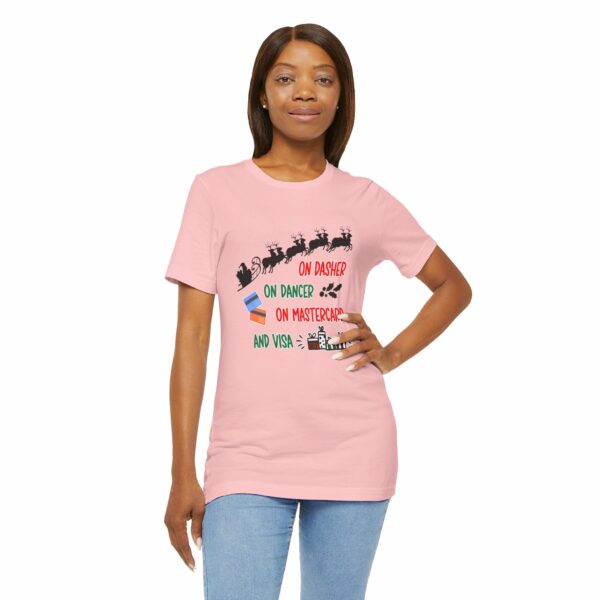 On Dasher On Dancer On Master Card and Visa - Funny Christmas Holiday Shirt | 12016764831673861893 2048 3