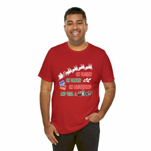 On Dasher On Dancer On Master Card and Visa - Funny Christmas Holiday Shirt | 12271732334653408662 2048 3