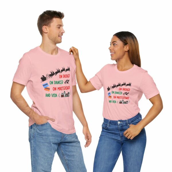 On Dasher On Dancer On Master Card and Visa - Funny Christmas Holiday Shirt | 13575844043732231735 2048 3