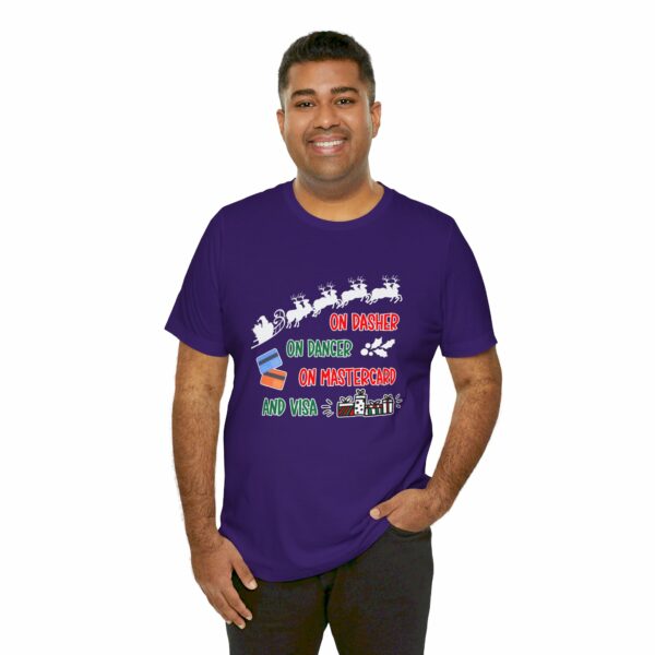 On Dasher On Dancer On Master Card and Visa - Funny Christmas Holiday Shirt | 1503315589204090137 2048 4