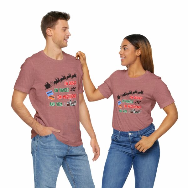 On Dasher On Dancer On Master Card and Visa - Funny Christmas Holiday Shirt | 15153692491810987307 2048 6