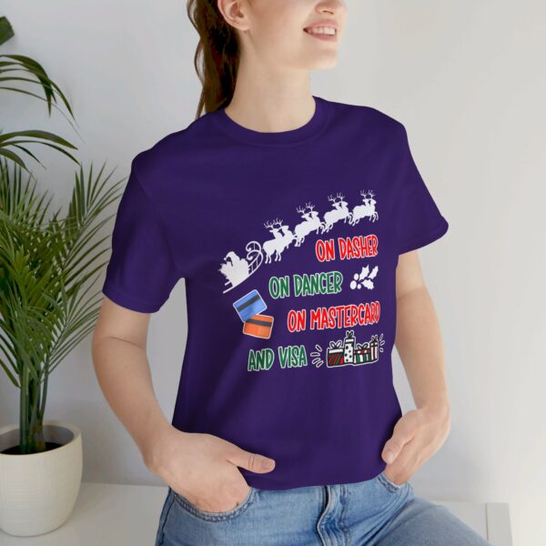 On Dasher On Dancer On Master Card and Visa - Funny Christmas Holiday Shirt | 15972115208574011950 2048 4