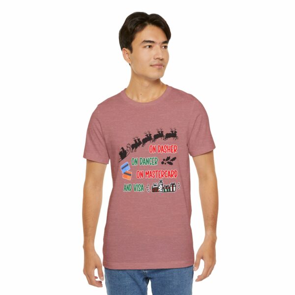 On Dasher On Dancer On Master Card and Visa - Funny Christmas Holiday Shirt | 1705656989611601292 2048 6