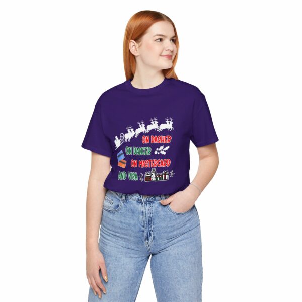 On Dasher On Dancer On Master Card and Visa - Funny Christmas Holiday Shirt | 17978772751682070059 2048 4