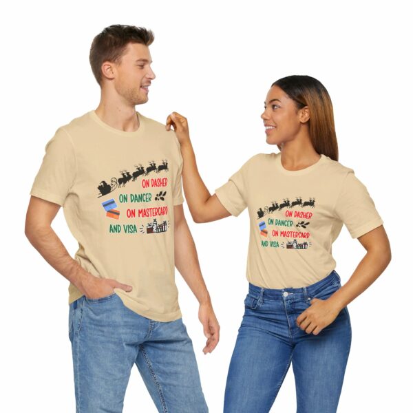 On Dasher On Dancer On Master Card and Visa - Funny Christmas Holiday Shirt | 2095588782810640473 2048 6