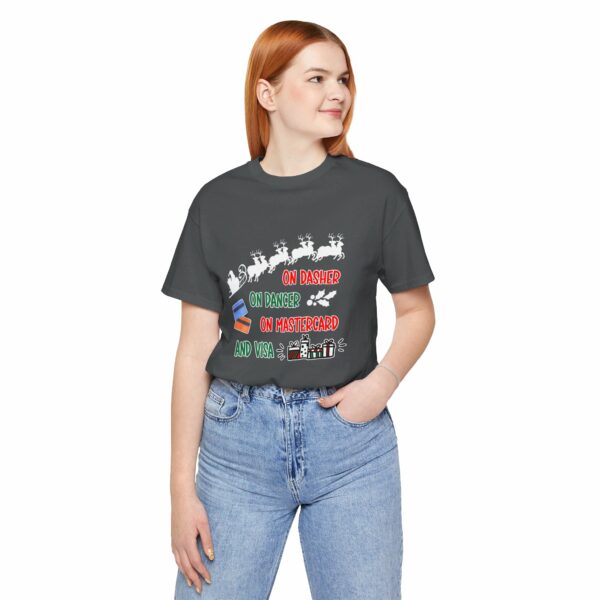 On Dasher On Dancer On Master Card and Visa - Funny Christmas Holiday Shirt | 2417962801346800840 2048 4