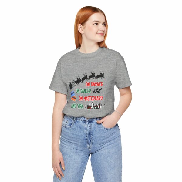 On Dasher On Dancer On Master Card and Visa - Funny Christmas Holiday Shirt | 3013311928468073046 2048 5