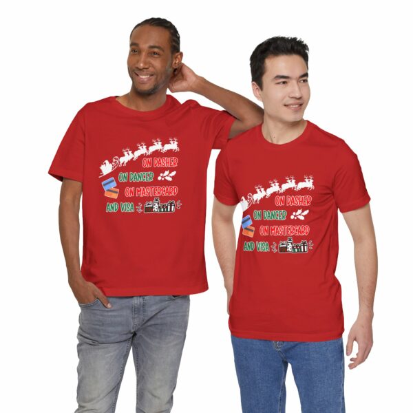 On Dasher On Dancer On Master Card and Visa - Funny Christmas Holiday Shirt | 333402739549739000 2048 3