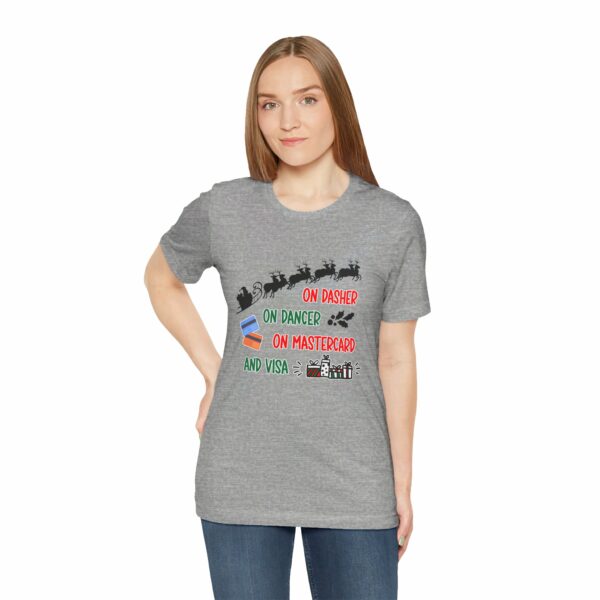 On Dasher On Dancer On Master Card and Visa - Funny Christmas Holiday Shirt | 3709861472006723304 2048 6