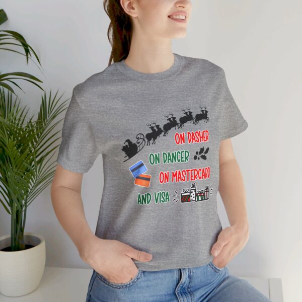 On Dasher On Dancer On Master Card and Visa - Funny Christmas Holiday Shirt | 43482406761223590 2048 5