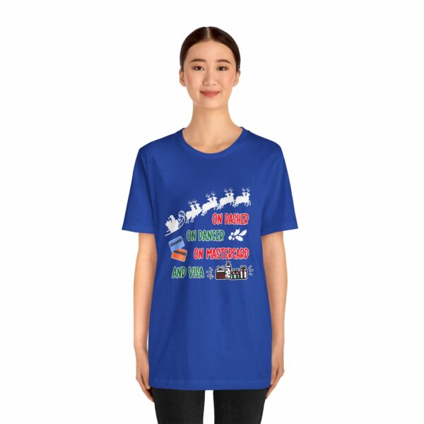 On Dasher On Dancer On Master Card and Visa - Funny Christmas Holiday Shirt | 5392421387160510833 2048 5