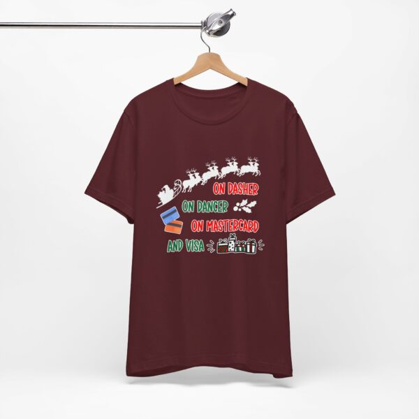 On Dasher On Dancer On Master Card and Visa - Funny Christmas Holiday Shirt | 6402363746071848195 2048 7