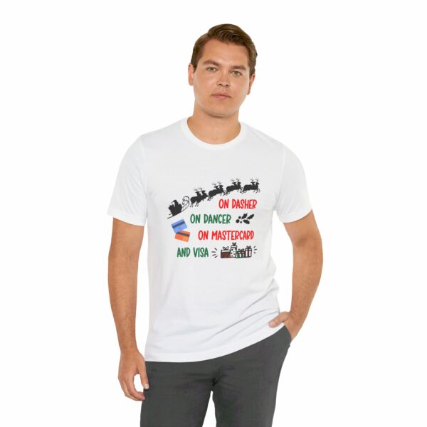 On Dasher On Dancer On Master Card and Visa - Funny Christmas Holiday Shirt | 6672291494423222174 2048 6