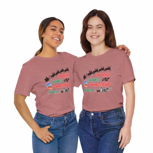 On Dasher On Dancer On Master Card and Visa - Funny Christmas Holiday Shirt | 8117824001495604150 2048 6