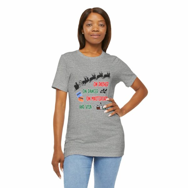 On Dasher On Dancer On Master Card and Visa - Funny Christmas Holiday Shirt | 8323771363999299913 2048 5