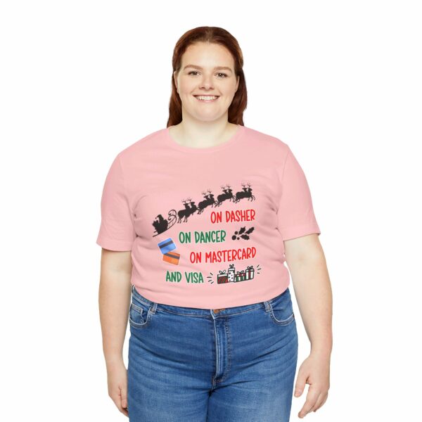 On Dasher On Dancer On Master Card and Visa - Funny Christmas Holiday Shirt | 8554460706801468362 2048 3