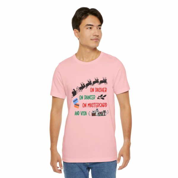 On Dasher On Dancer On Master Card and Visa - Funny Christmas Holiday Shirt | 8804052062378475770 2048 3