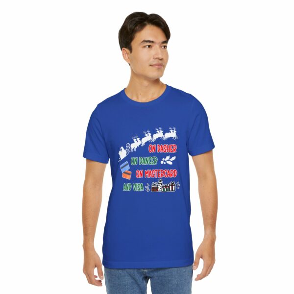 On Dasher On Dancer On Master Card and Visa - Funny Christmas Holiday Shirt | 8874171065557677148 2048 5