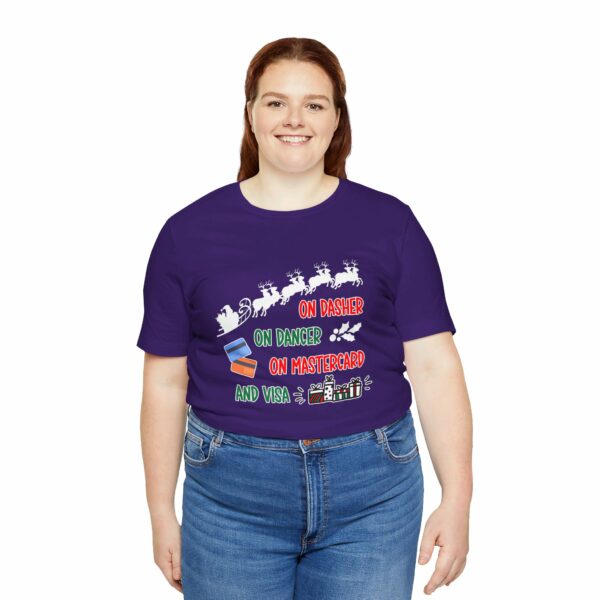 On Dasher On Dancer On Master Card and Visa - Funny Christmas Holiday Shirt | 9359586031974275011 2048 4