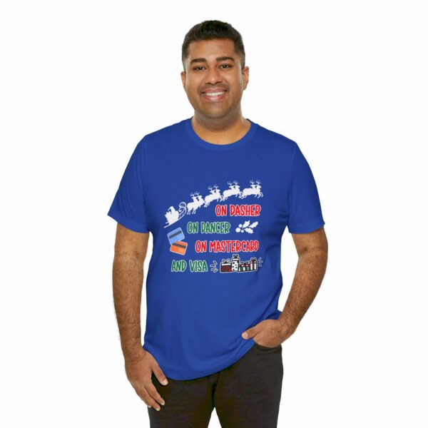 On Dasher On Dancer On Master Card and Visa - Funny Christmas Holiday Shirt | 9514902897002282123 2048 5