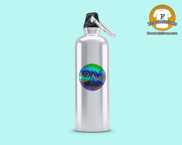 God Is Greater Than My Highs and Lows Holographic Vinyl Sticker | ggud bottle scaled