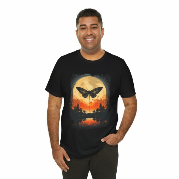 Lunar Moth Harmony Graphic T-shirt Unisex Jersey Short Sleeve Tee | 69400505047281312 2048