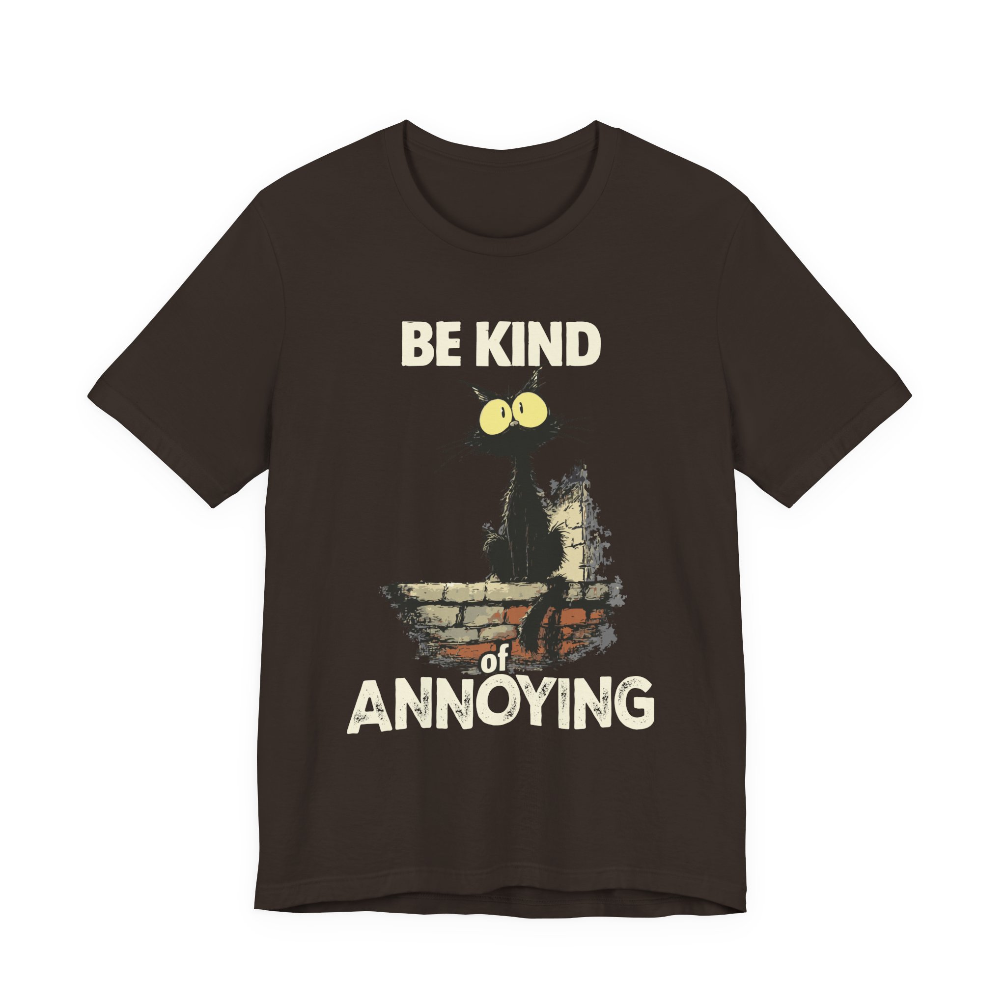 Be Kind of Annoying Cat Tee | Funny Cat Illustration T-Shirt 5 Be Kind of Annoying Cat Tee | Funny Cat Illustration T-Shirt - Image 5